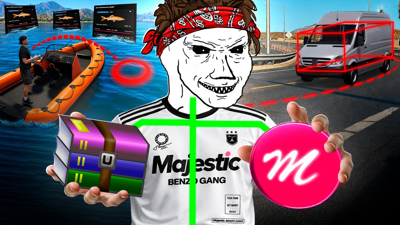 100 часов ВЫЖИВАЮ на GTA 5 RP МАДЖЕСТИК с ЧИТАМИ (забанят?)
