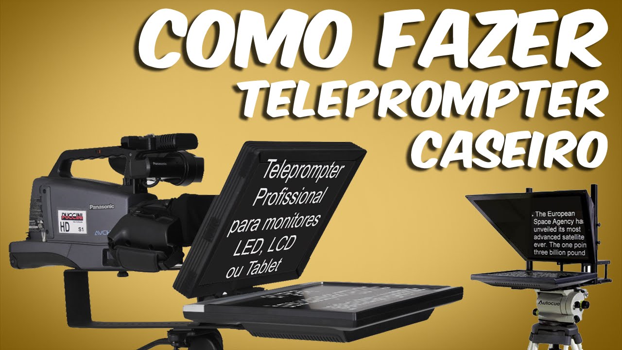 Como fazer um Teleprompter caseiro com tablet ✱ Com porta retrato ✱ Melhore seus vídeos