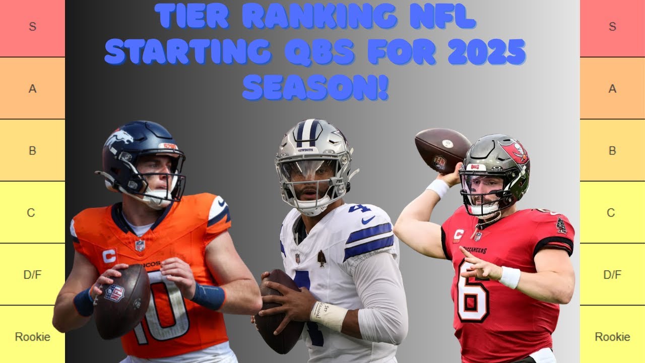 Tier Ranking EVERY Starting QB for the 2025 NFL Season!