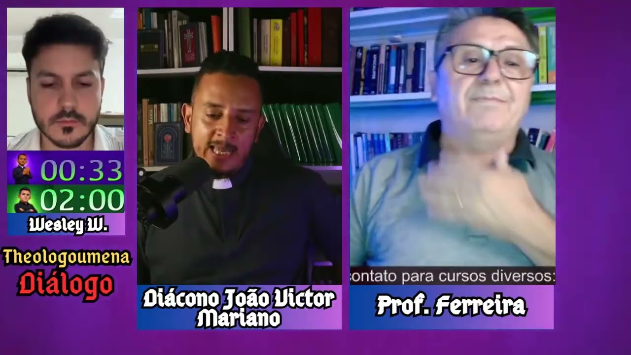 A IMACULADA CONCEIÇÃO DE MARIA: PROFESSOR FERREIRA  X DIÁCONO JOÃO VICTOR MARIANO. 