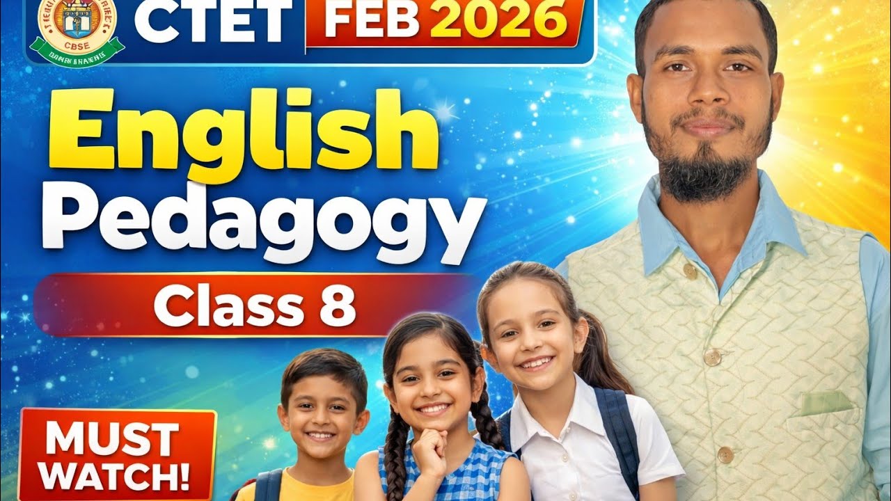 CTET FEB 2026 | English Pedagogy Class 8 – MUST WATCH! 🔥