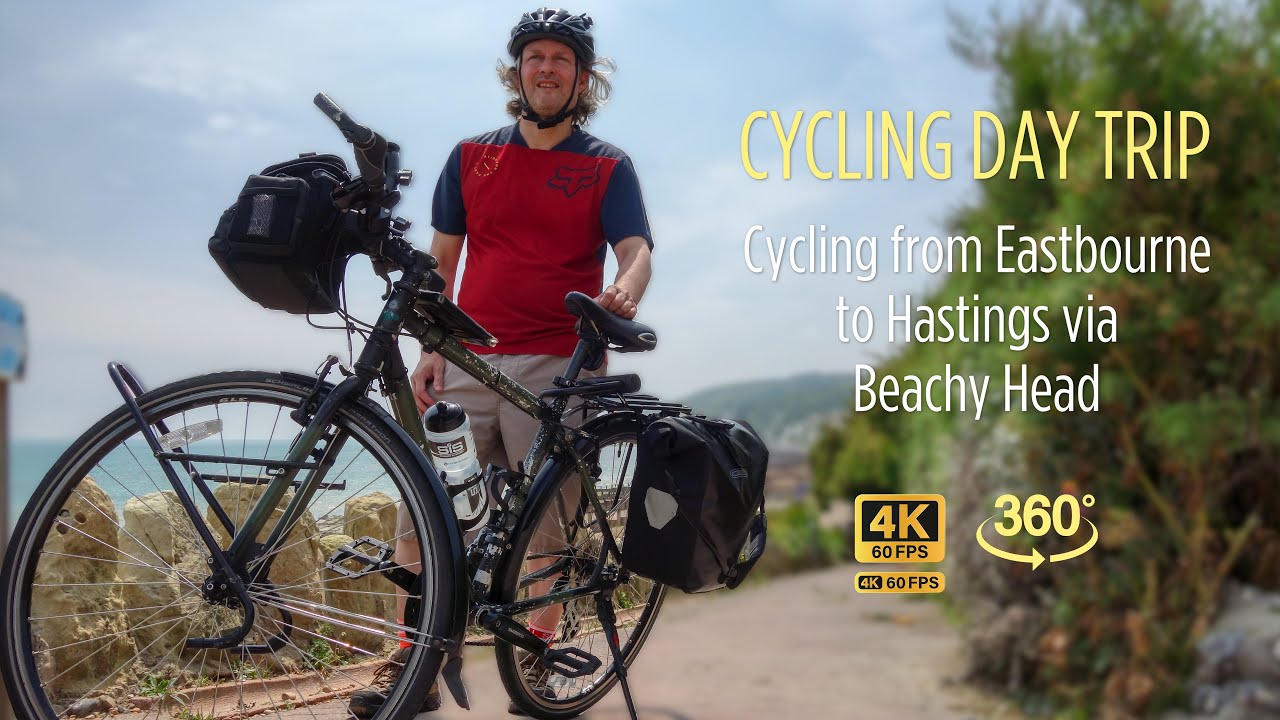 Day Cycling UK Trip 4K | Eastbourne to Hastings via The Beachy Head Cliffs 2023
