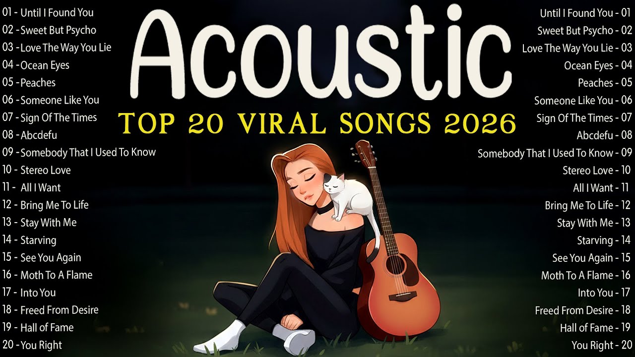 Top Viral Music 2026 New Songs With Lyrics 🔥 Best Acoustic Songs 2026