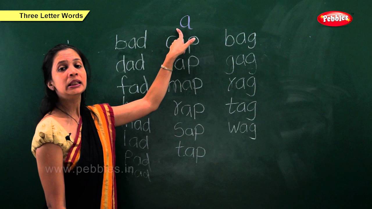 Phonics Chapter 3 : Three Letter Words | Learn Phonics | Phonics Classroom Teaching Lessons