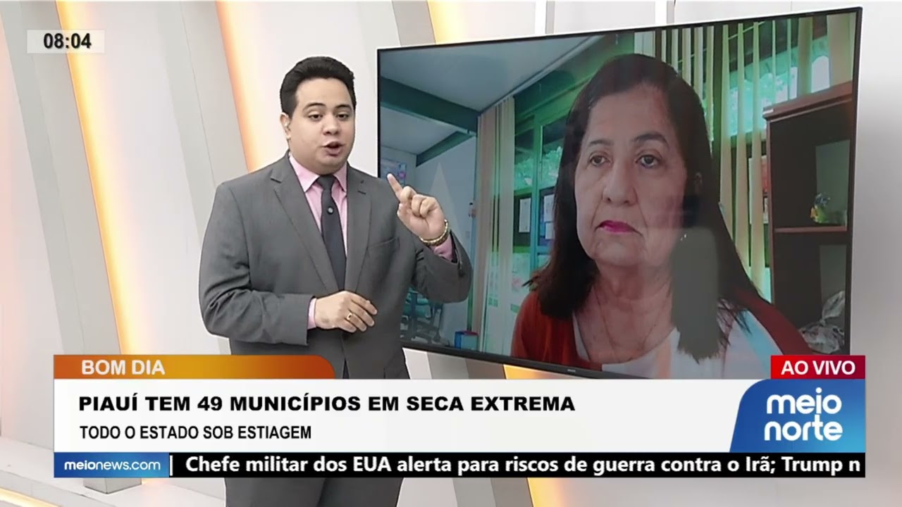 Piauí tem 49 municípios em seca extrema; todo o estado sob estiagem; confira! | Bom Dia