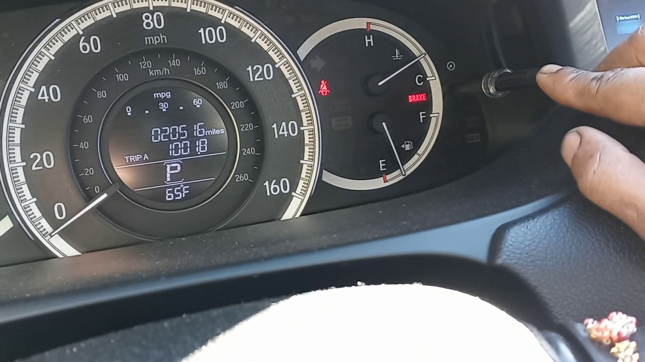 2015 Honda Accord como hacer el Oil rest después del cambio de aceite.