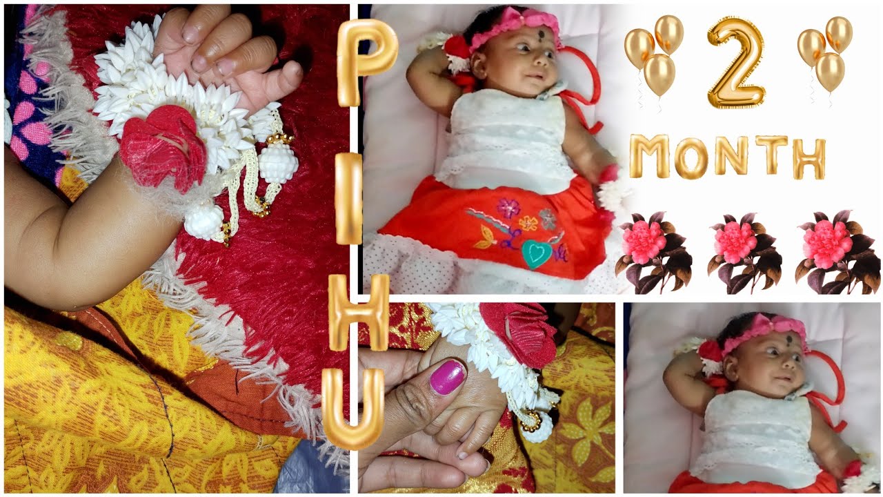 One month baby girl celebration/ one month decoration/chocolate decoration/family vloge