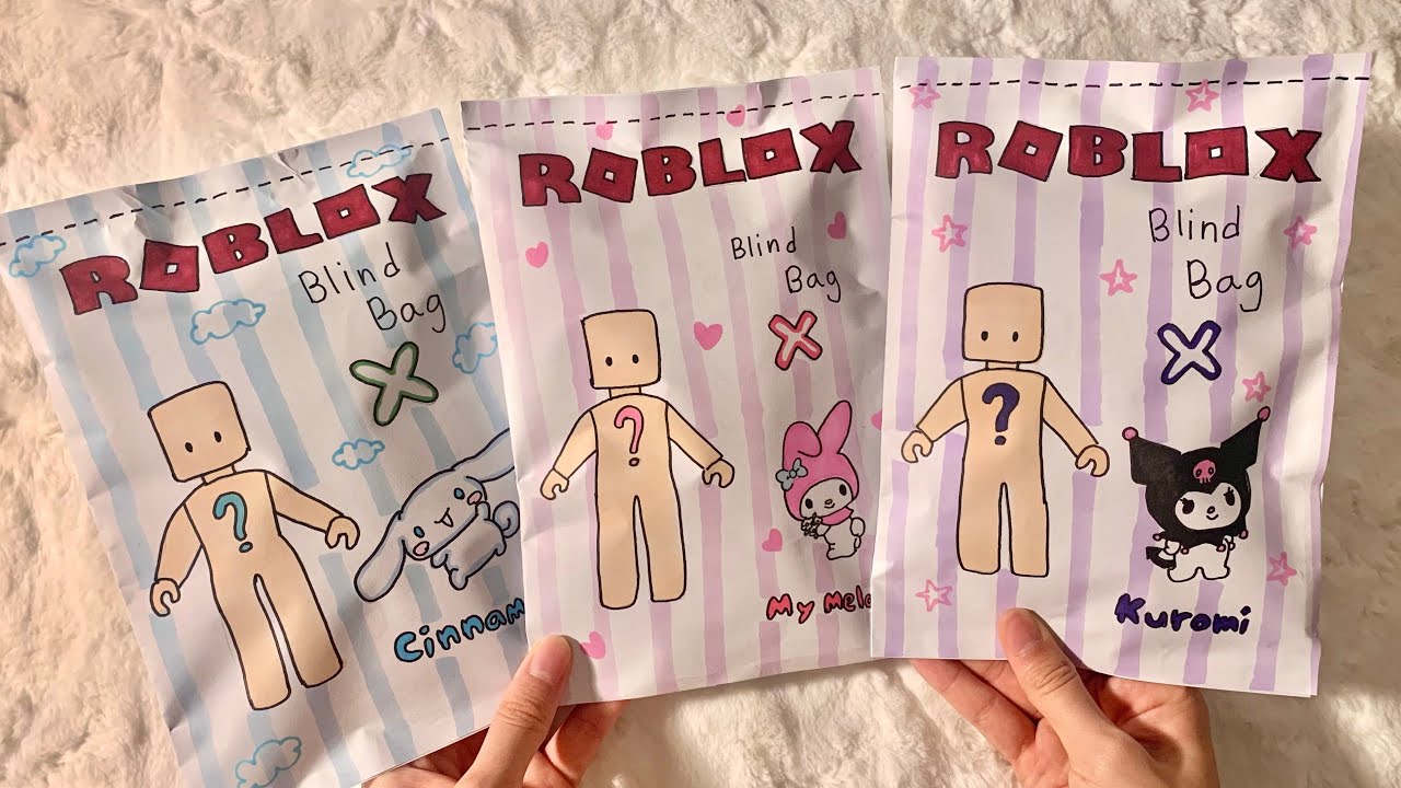 [🐰Paper Diy] 로블록스 산리오 코디 블라인드백2 Roblox Sanrio Outfits Blind Bag2 (시나모롤, 마이멜로디, 쿠로미)