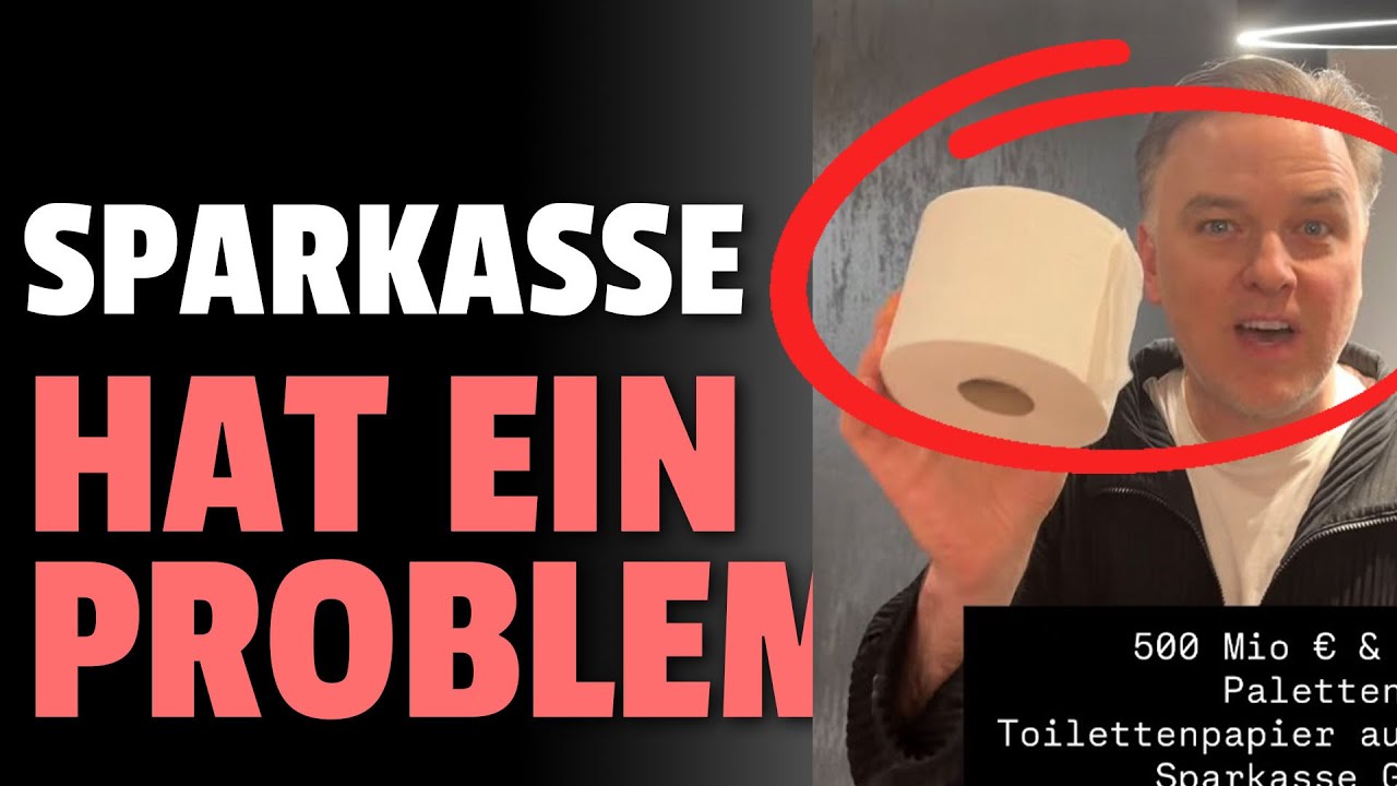 💥Wahnsinn: KLOPAPIER könnte im Sparkassen Raub entscheidend sein