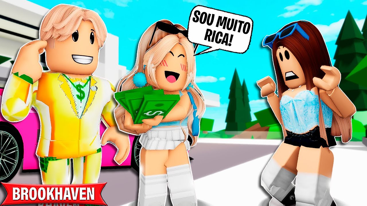 A MENINA SE ACHAVA POR SER FILHA DO MILIONÁRIO em BROOKHAVEN | Historinhas brookhaven 🏡rp | Roblox
