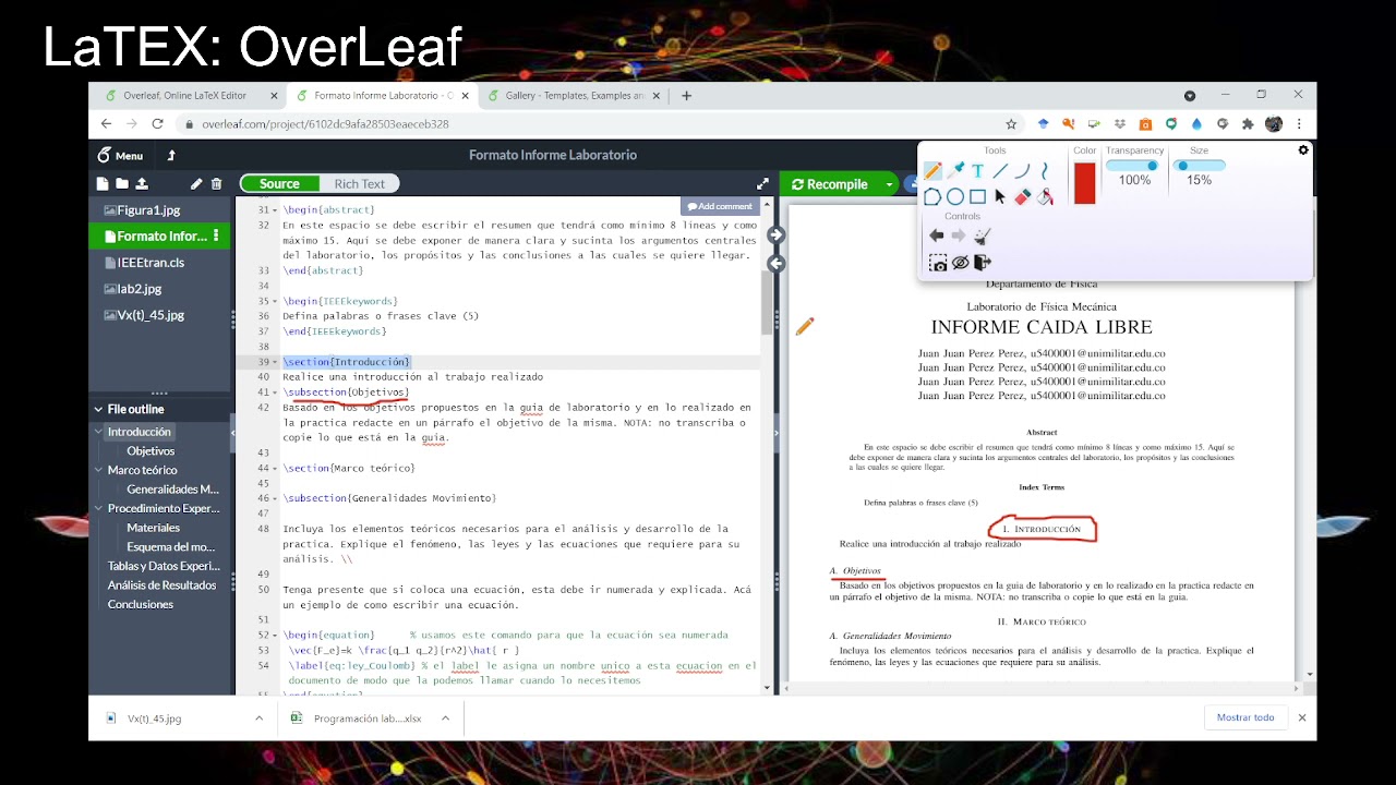 Informe de Laboratorio Overleaf (LaTEX)