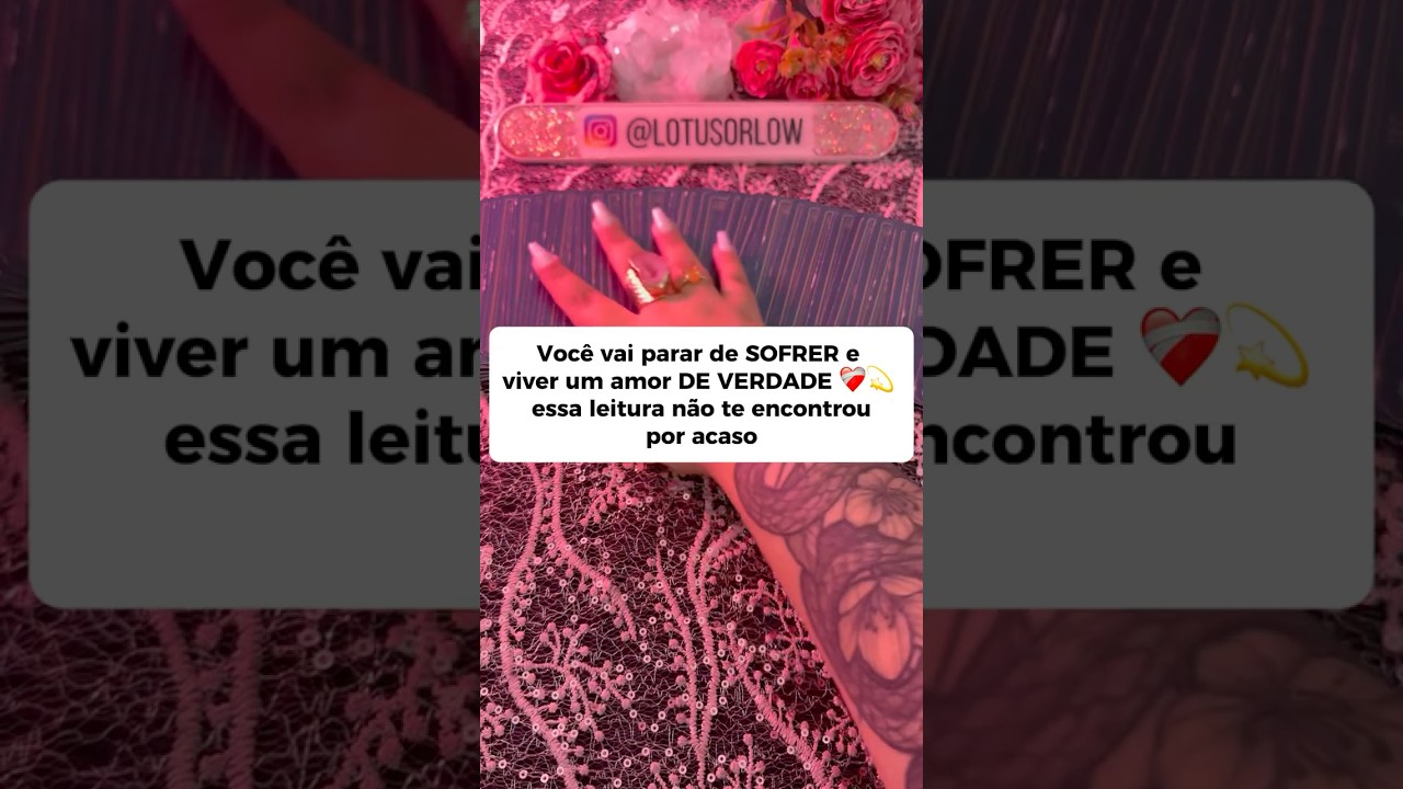 ❤️&zwj;🩹Voc&ecirc; vai viver um amor verdadeiro! Sem sofrimentos! #tarotonline #tarotamor #novoamor