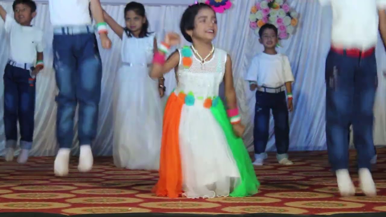 Patriotic remix song by Ukg kids # children choice kindergarten belgavi# dance by kids #annual event