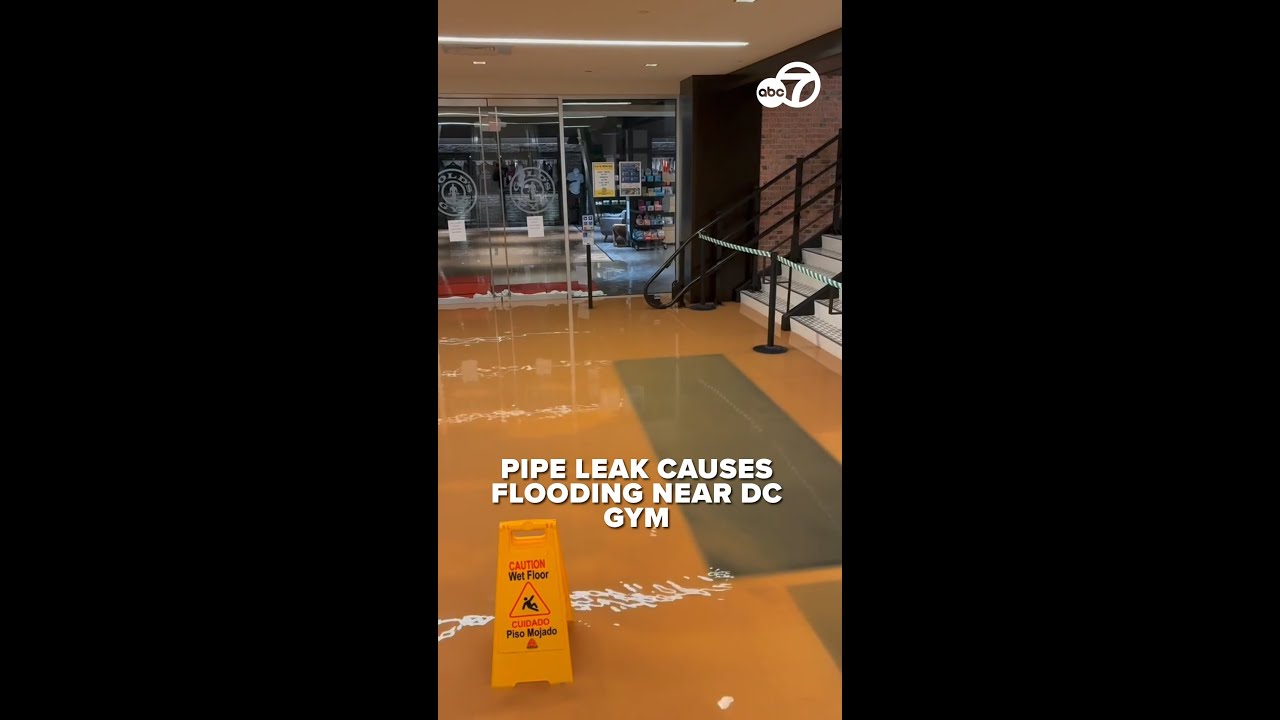 Burst water pipe damages road, floods buildings in DC's Georgetown area