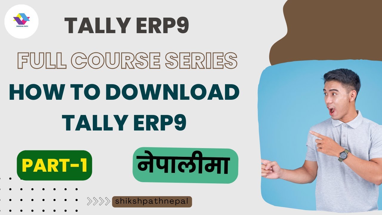 How to dowload tally erp 9 // nepalima//accounting software//tally full course in nepali