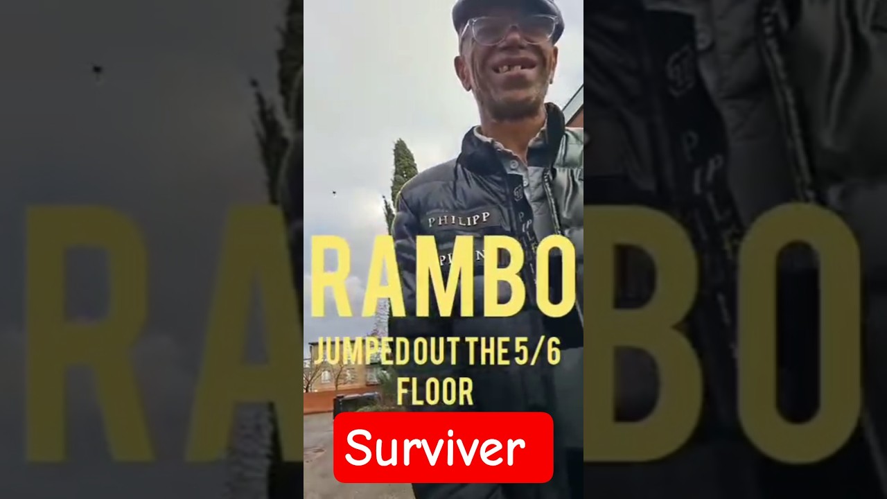 stone bridge Rambo jumped out 6 floor to survive#hood tour