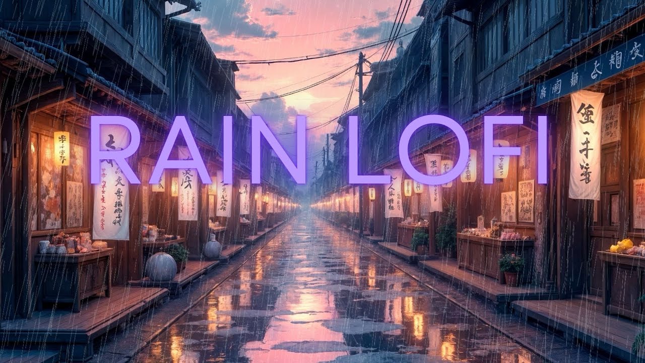 Rainy Night in Tokyo | Japanese Market Street Lofi