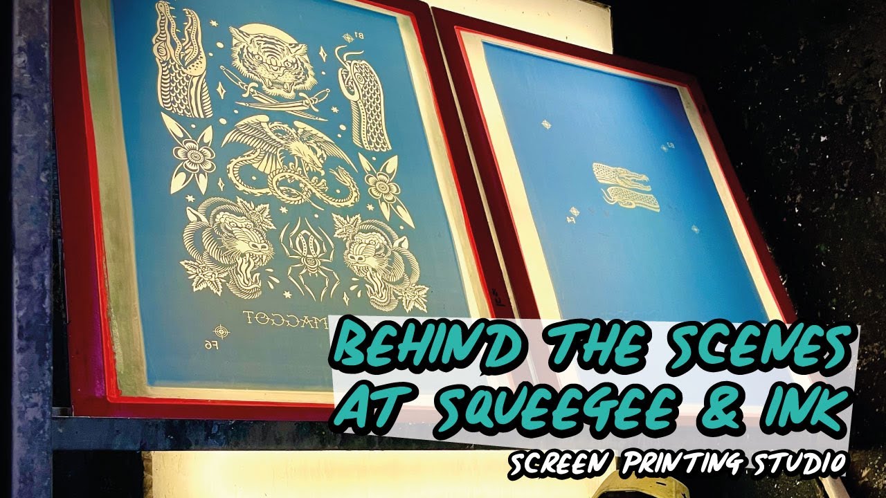 Behind the scenes at Squeegee & Ink Screen Printing Studio