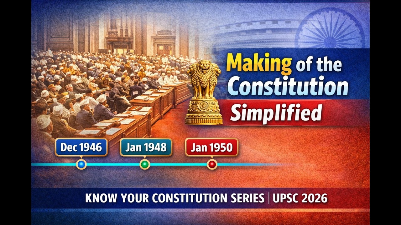 Making of the Indian Constitution | Know Your Constitution Series | History + Polity Explained |UPSC