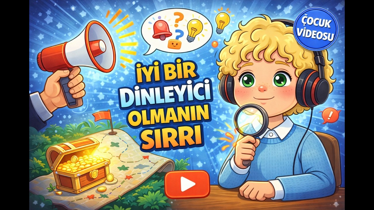 İyi Bir Dinleyici Olmanın Sırrı | Çocuklar İçin Nezaket Eğitimi