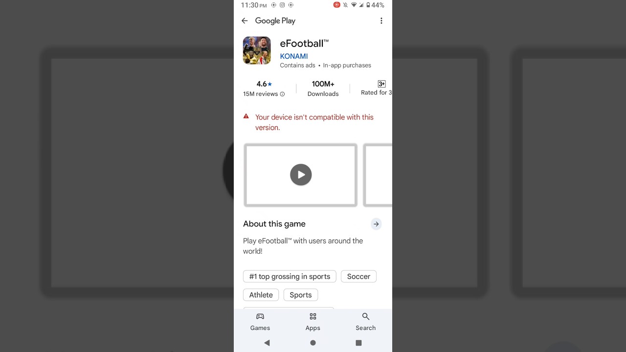 how to fix not compatible to your device problem in efootball 2025#efootball #shorts