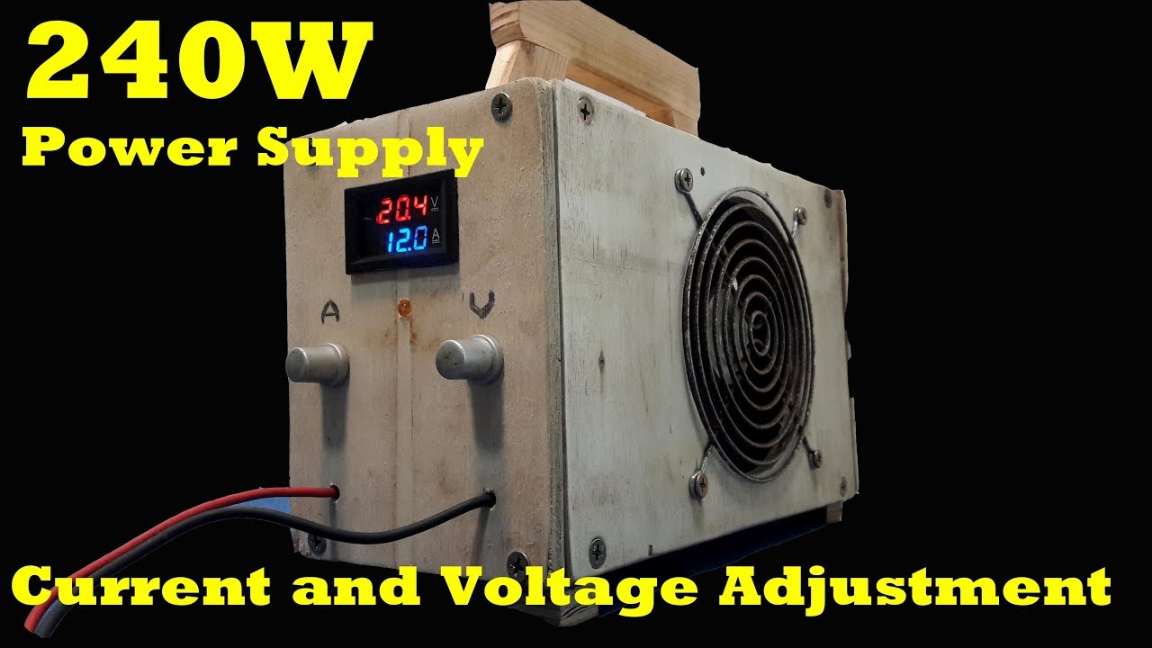 250W Power Supply With Current and Voltage Adjustment SMPS