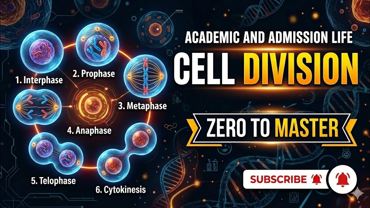 Cell Division (কোষ বিভাজন)  Botany ch 2 for Academic &Medical Admission  oneshot 