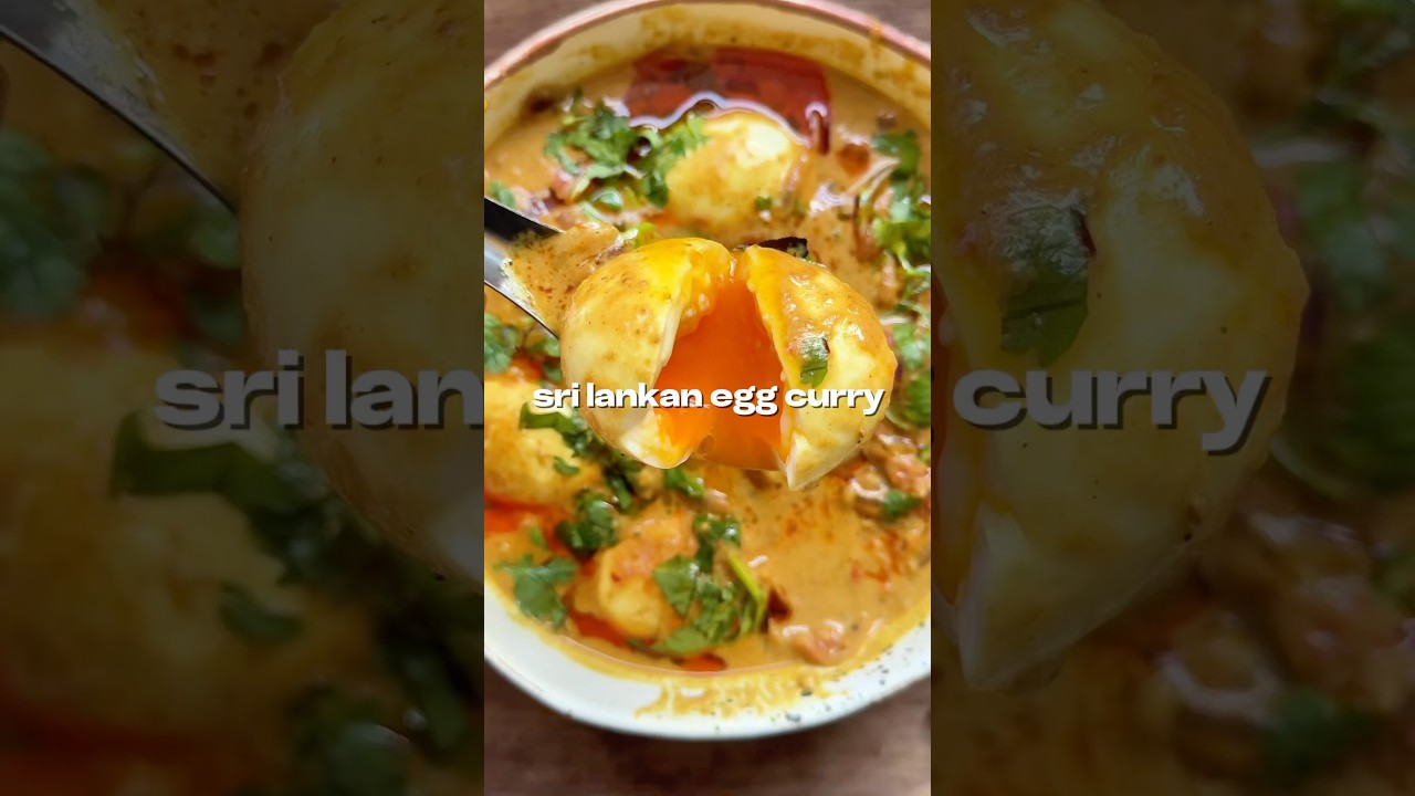 Sri Lankan egg curry is SO dang good. This is my take and I freaking LOVED this dish 😭 #easyrecipe
