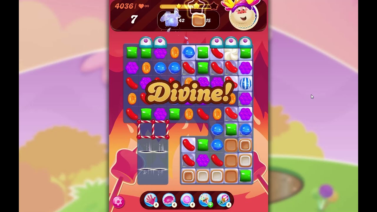 Уровень 4036 игры Candy Crush Saga