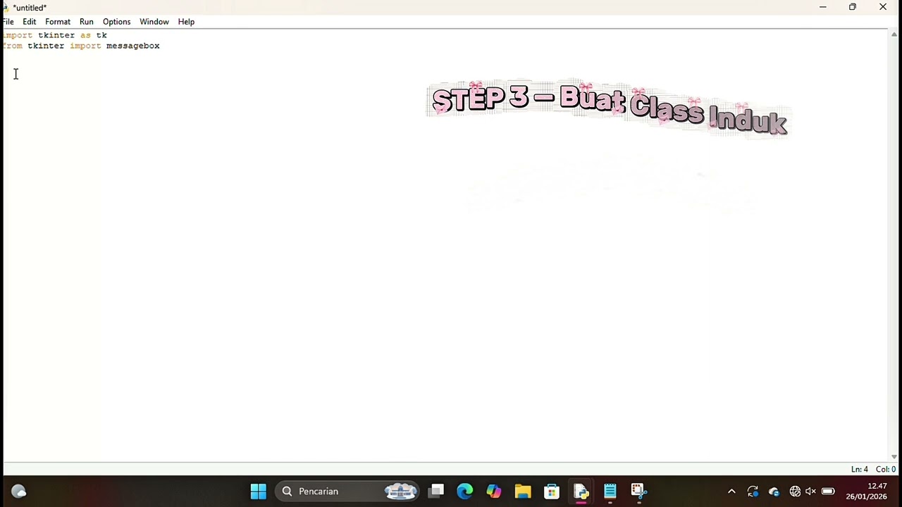 Membuat Aplikasi login sederhana | Adelia Nur Alifah | 24120110027| Sistem informasi