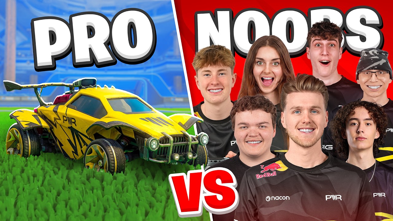 7 NOOBS VS 1 ROCKET LEAGUE PRO!