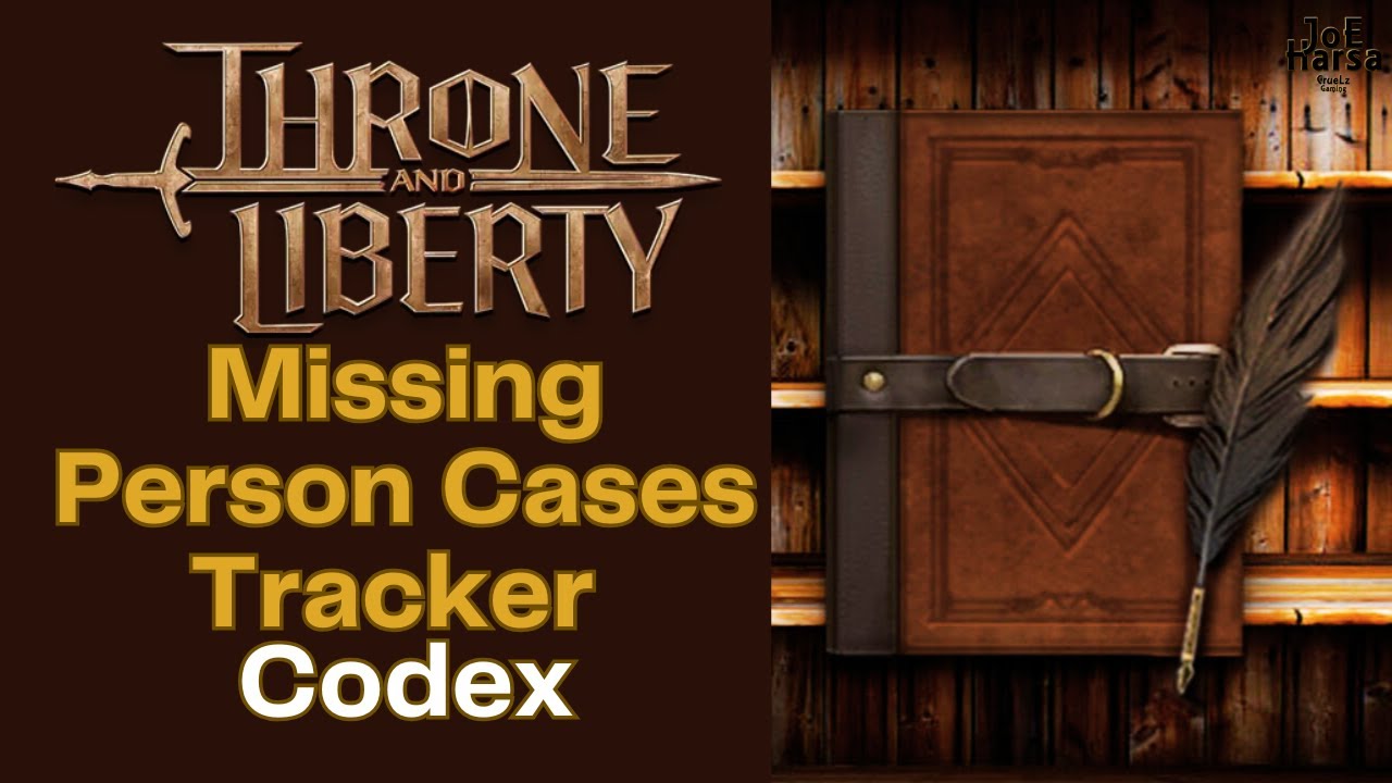 Missing Person Cases Tracker Throne and Liberty Codex Collection
