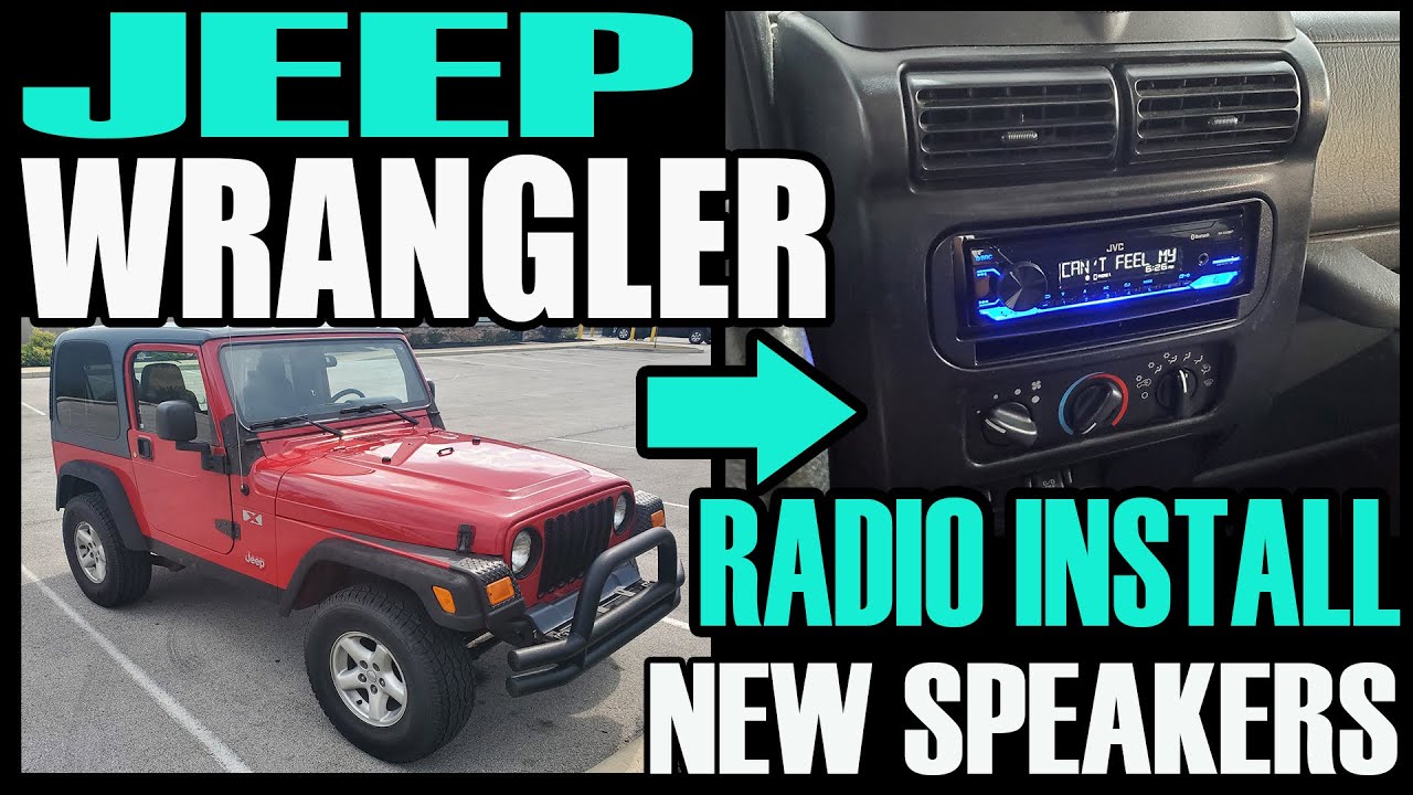Установка радио и динамиков JEEP WRANGLER TJ - 1997 - 2006