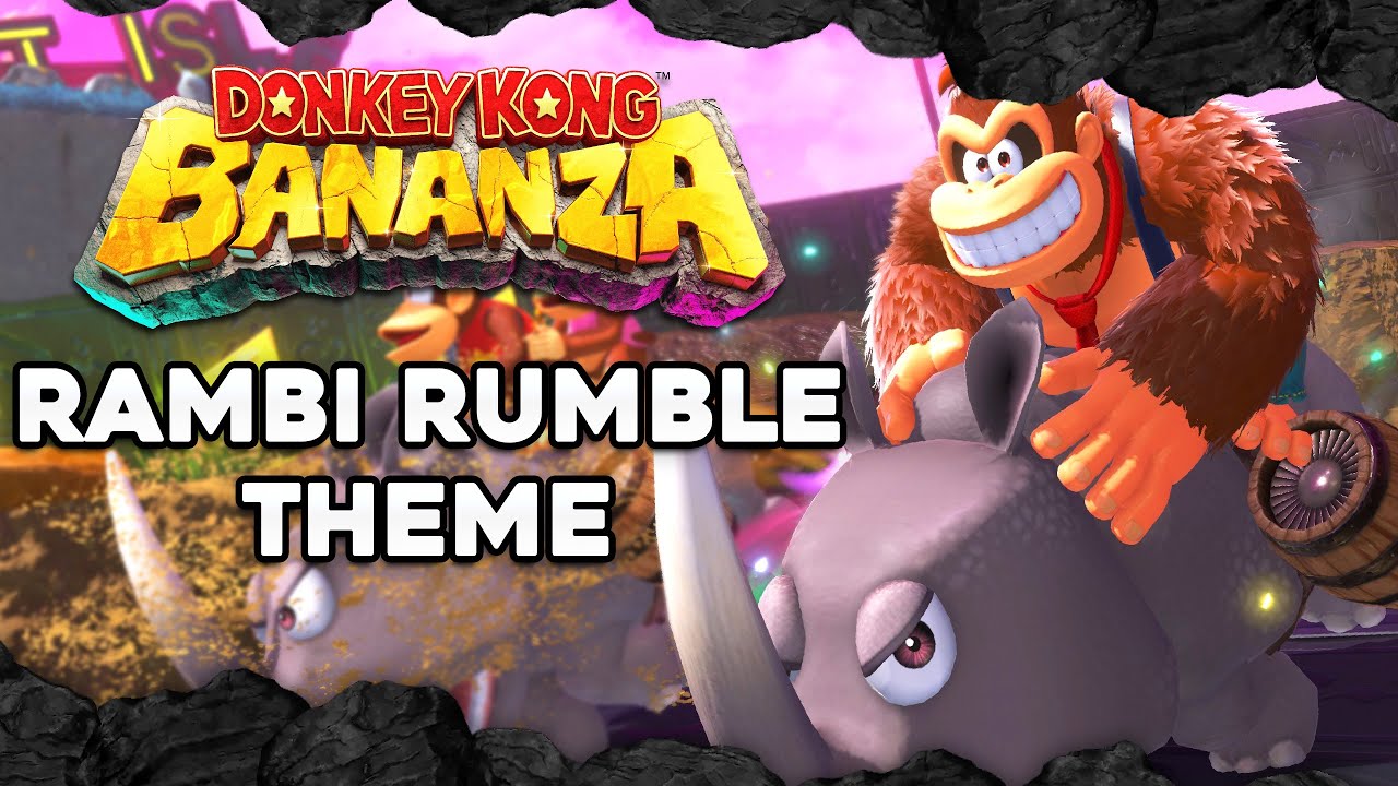 Donkey Kong Bananza OST - Racing Layer: Rambi Rumble Theme [HQ]