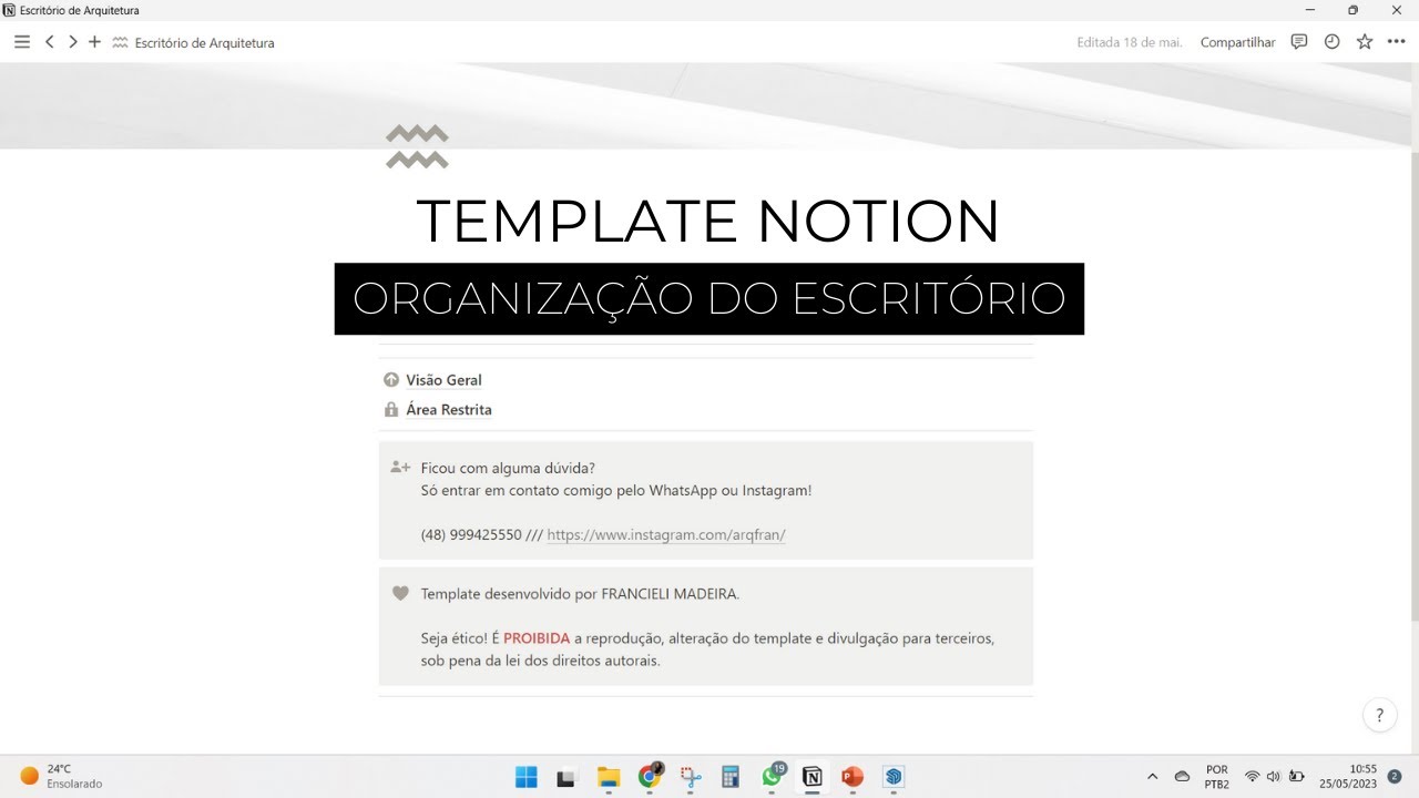 NOTION // Template para Arquitetos e Designers