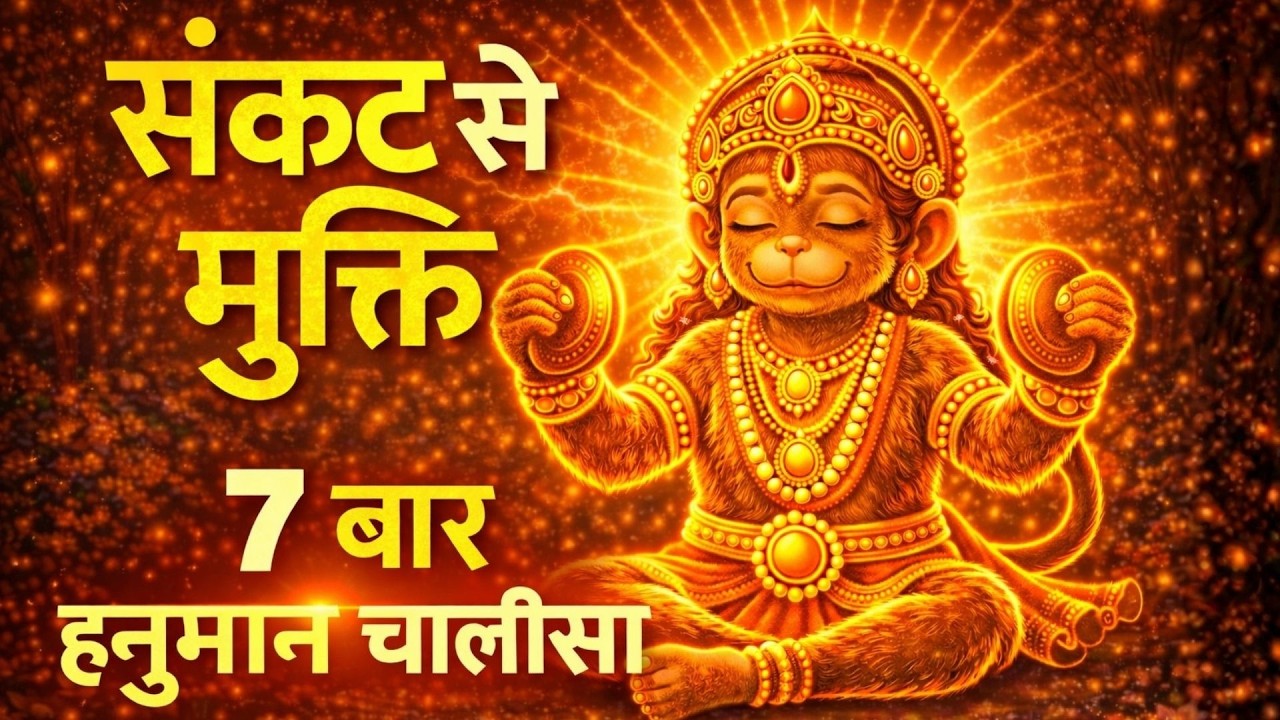 Hanuman Chalisa 7 Times ✨ Miracle Path for Success, Peace & Protection