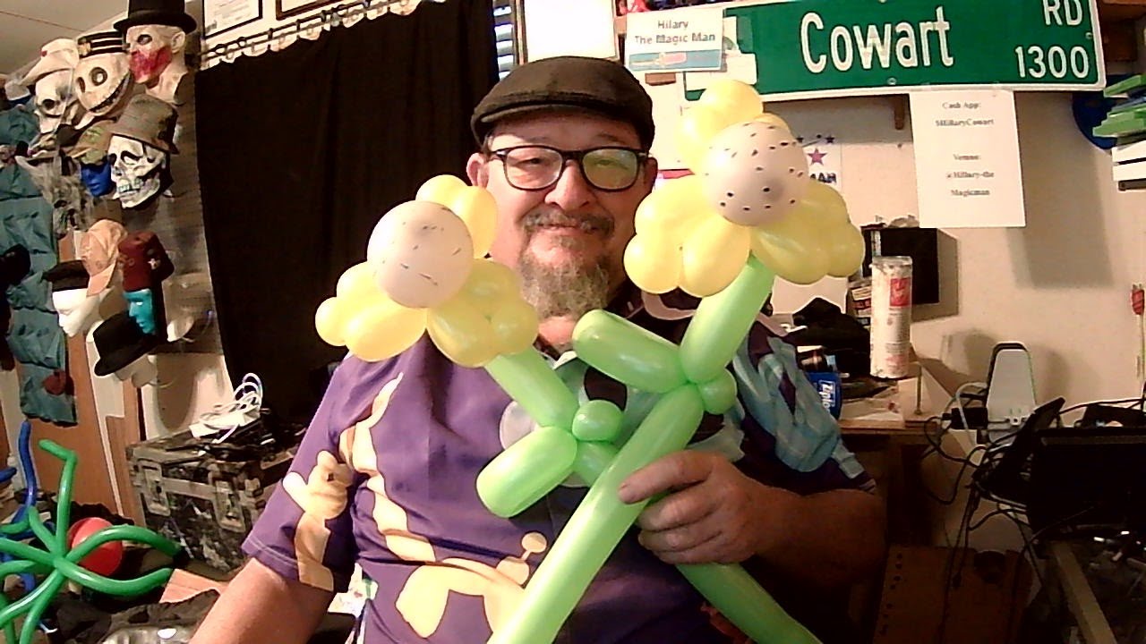 Sunflower balloon tutorial