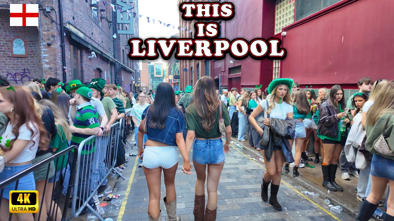 Walkthrough 2026 St Patrick's Day in Liverpool UK