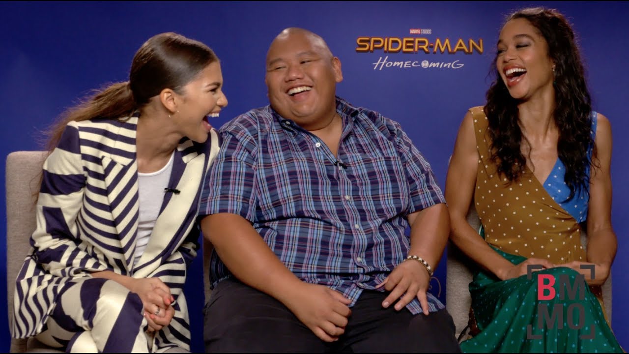 Zendaya, Jacob Batalon, & Laura Harrier Interview - Spider-Man: Homecoming