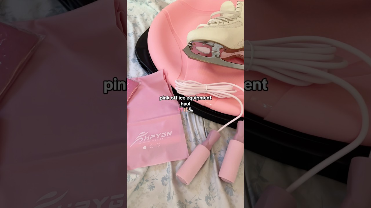 pink off ice training equipment haul🎀⛸️ 