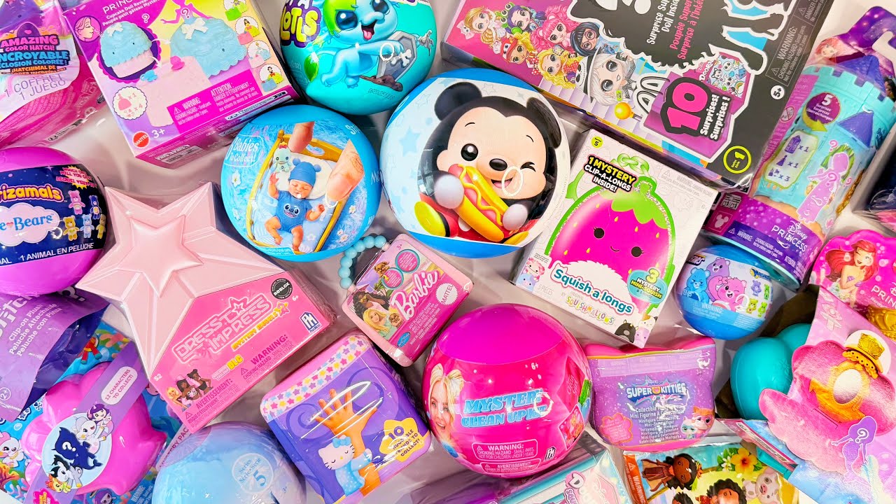 1 Hour Oddly Satisfying ASMR Mystery Toy Unboxing | Disney Toys, Dolls & Surprise Toys