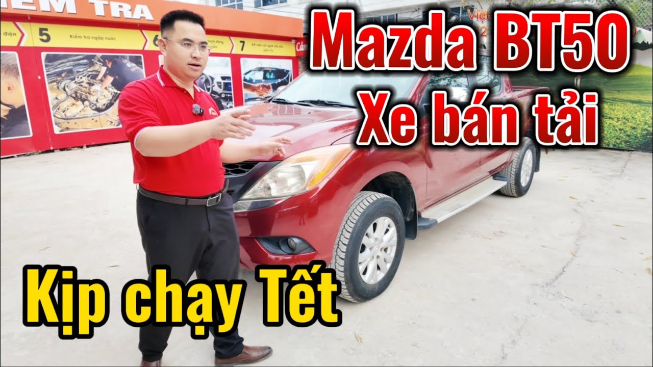 Bán tải Mazda BT50 | Việt Bắc Car | Việt Bắc Auto | số tự động | xe màu đỏ