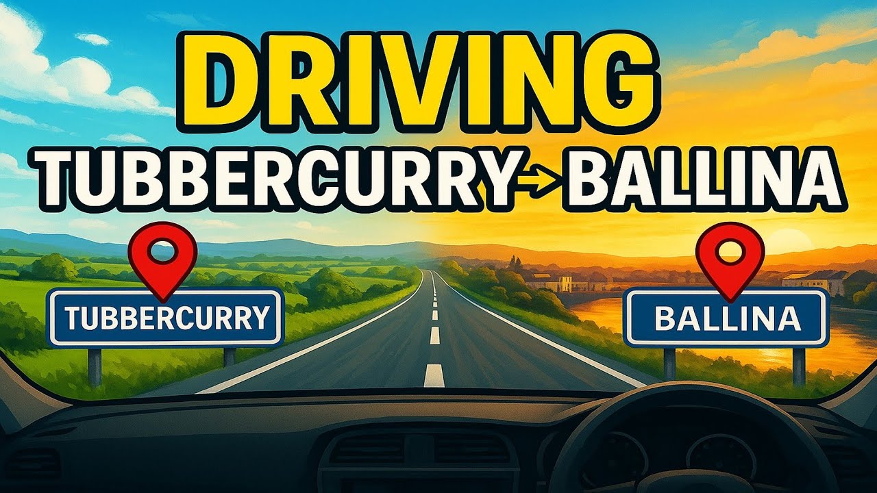4K DRIVING TOUR TUBBERCURRY TO BALLINA #ireland 