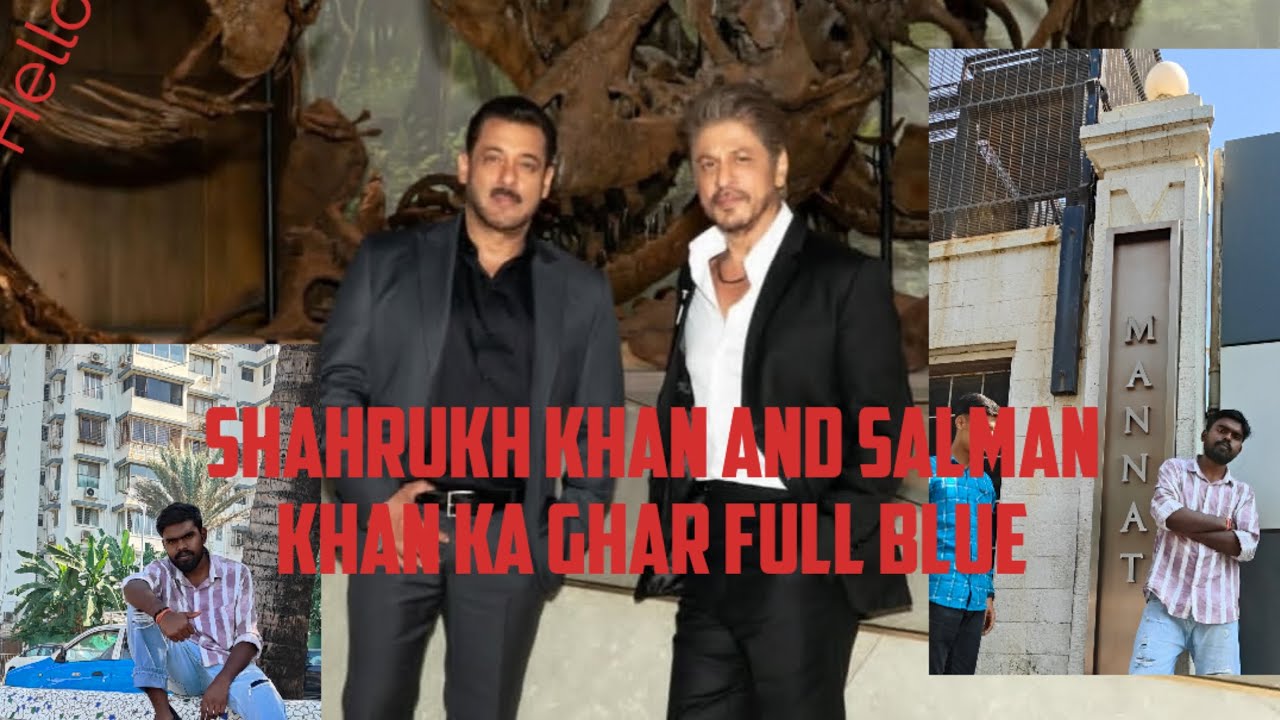 😱 Shahrukh Khan and Salman Khan ka ghar ful vlog @DildarSaniya0050 #srk #salmankhan #viral 
