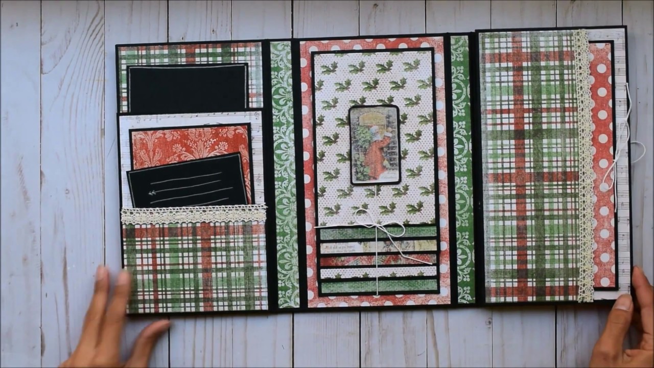Mini Trifold Folio | Old World Winter - Paper Studio