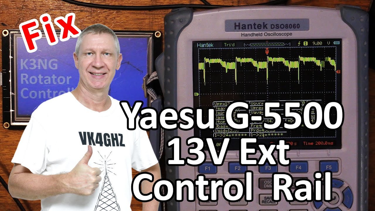 How to fix Yaesu G-5500 13V External Control Rail Voltage Drop