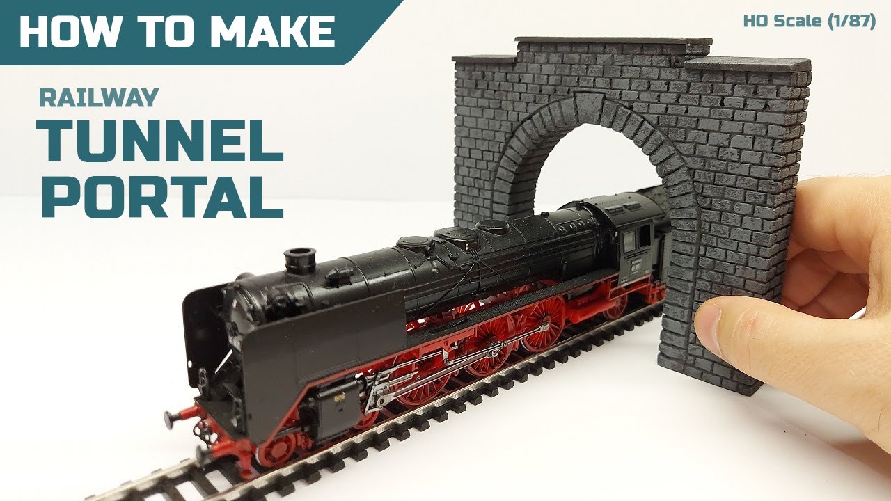 Как сделать портал тоннеля для диорамы в масштабе HO (1:87)