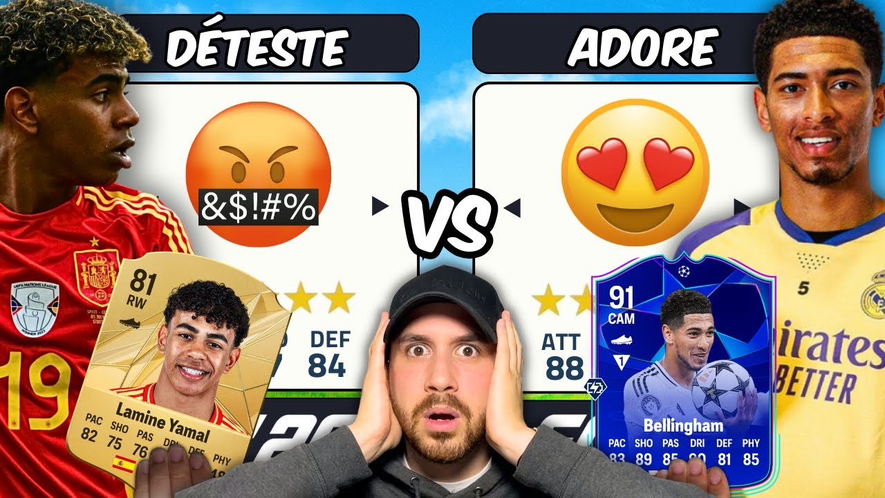 Ceux qui ont D&Eacute;TEST&Eacute; VS ADOR&Eacute; leur carte FC 25 !