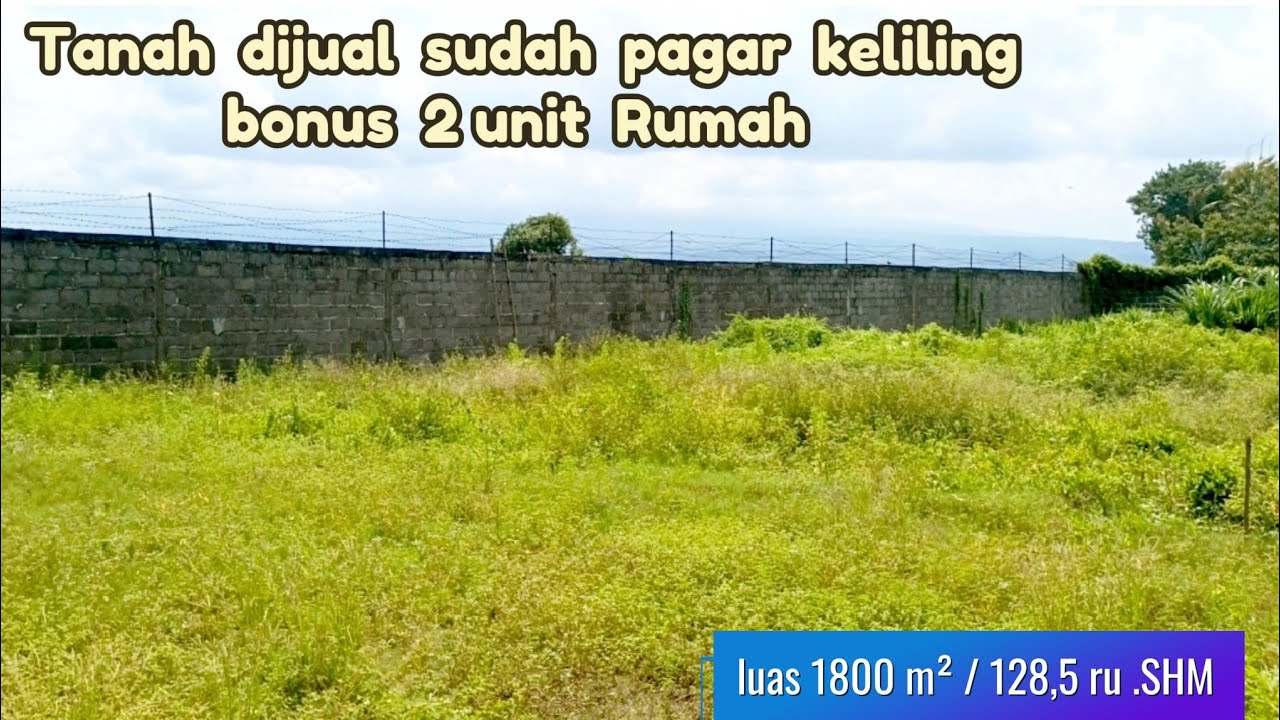Tanah dijual sudah pagar keliling bonus 2 unit Rumah ( 082194791760 )