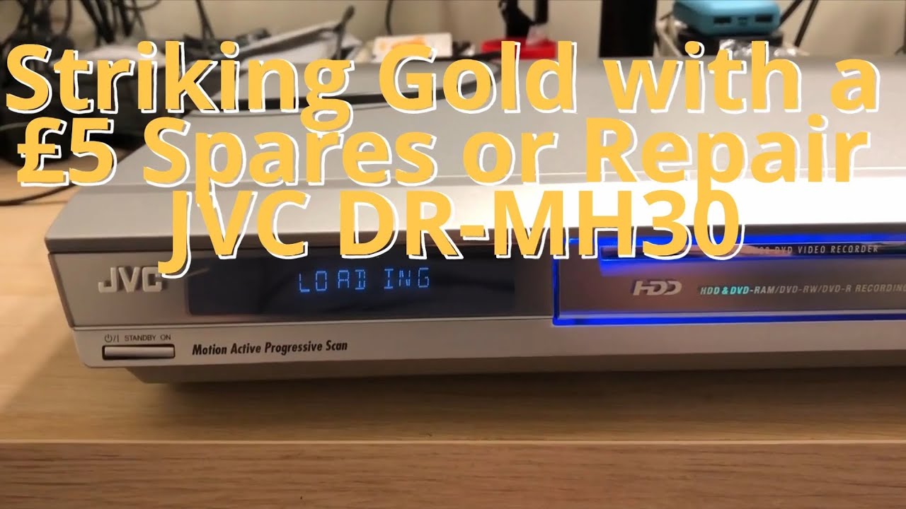 Найдите золото с запчастями или ремонтом за 5 фунтов стерлингов для HDD DVD-рекордера JVC DR-MH30